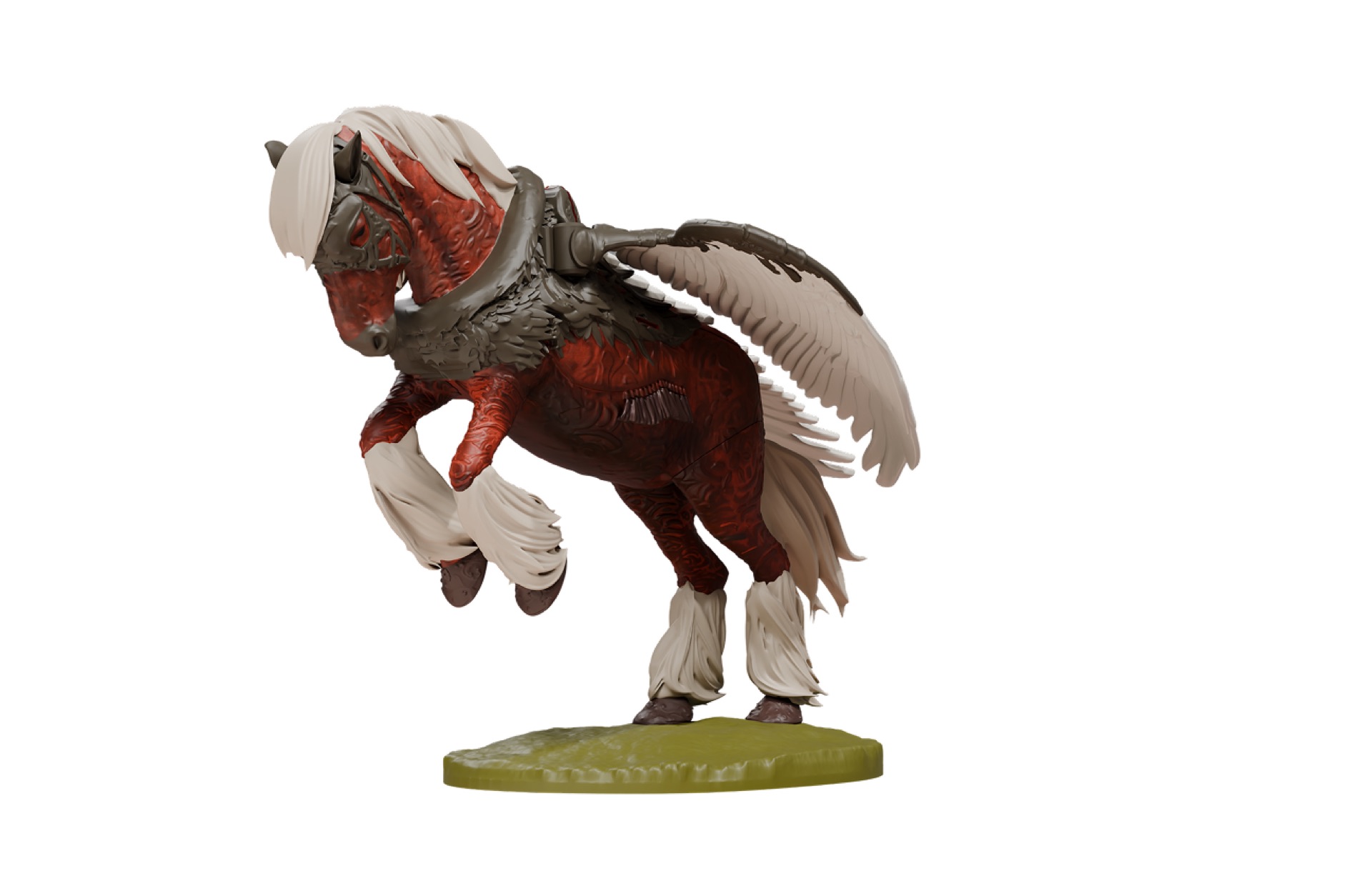 Winged horse collectible front view