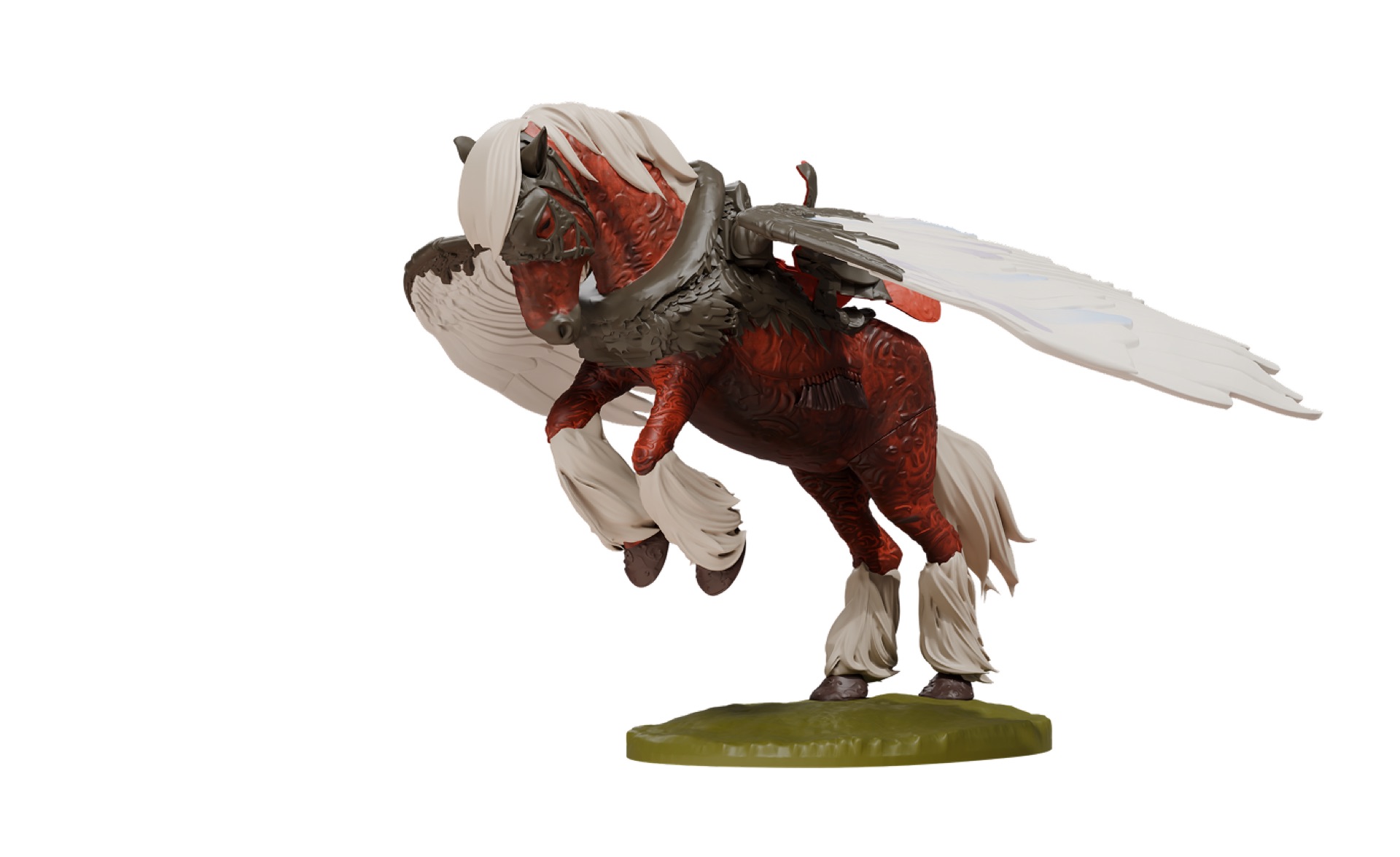 Winged horse collectible profile