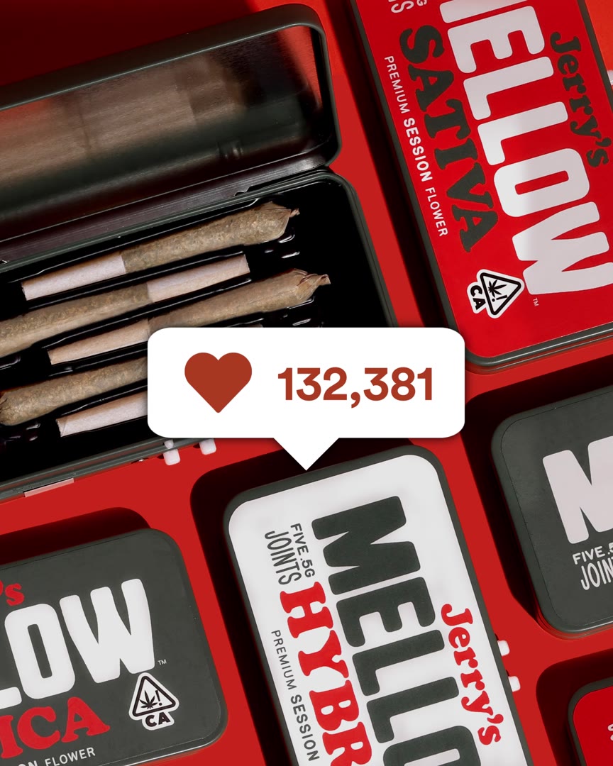 Jerry’s Mellow animated packaging and social graphics