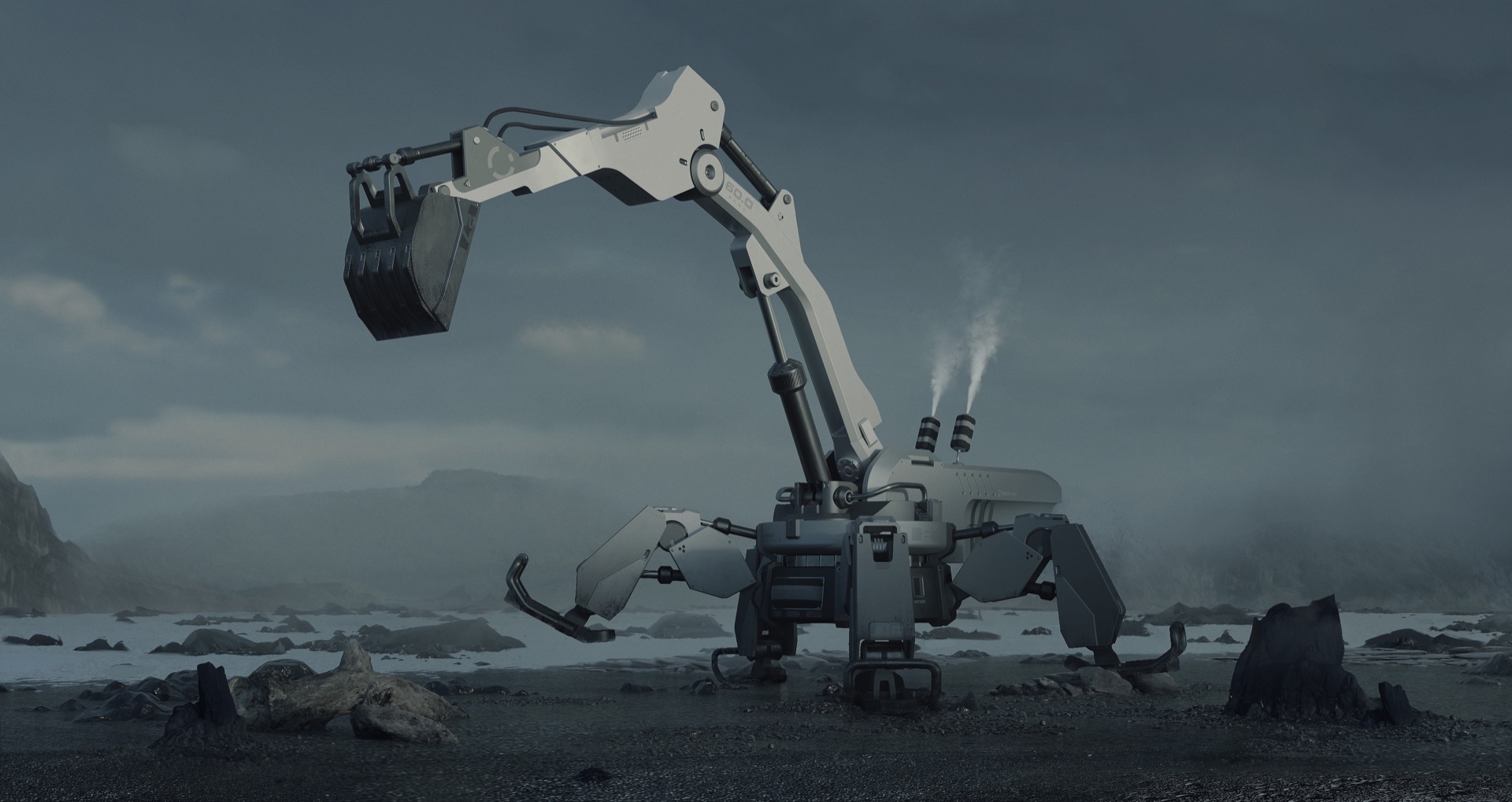 Excavator vehicle design